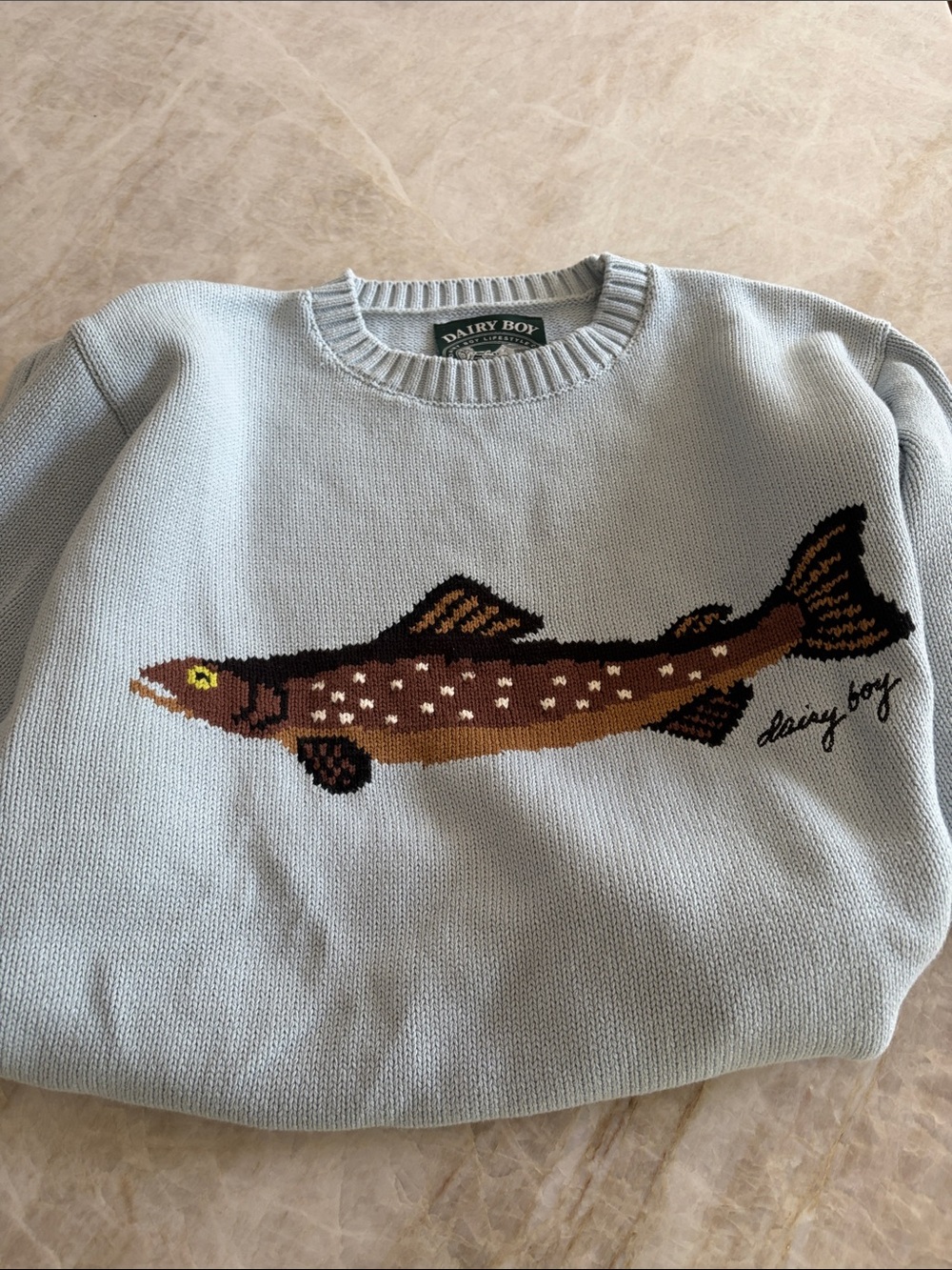 Dairy Boy Fish Sweater